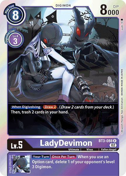 Resurgence Booster BT3-088 LadyDevimon Alternative Art