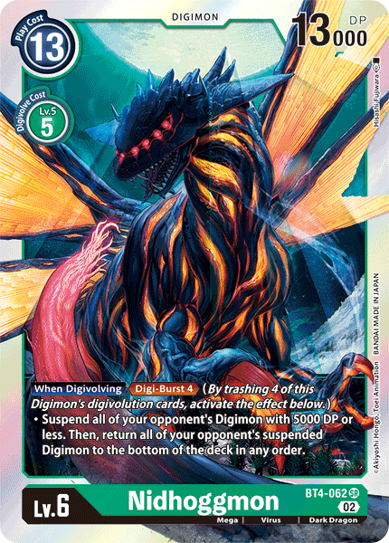 Resurgence Booster BT4-062 Nidhoggmon Alternative Art