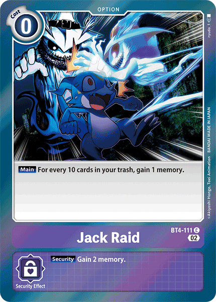 Resurgence Booster BT4-111 Jack Raid Alternative Art