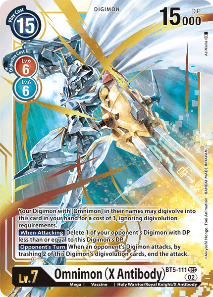 Resurgence Booster BT5-111 Omnimon X Anti-body Alternative Art
