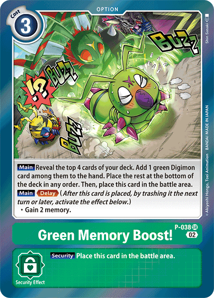 Resurgence Booster P-038 Green Memory Boost! Alternative Art