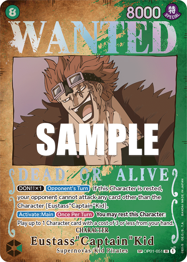 OP01-051 | SP CARD | CHARACTER Eustass"Captain"Kid