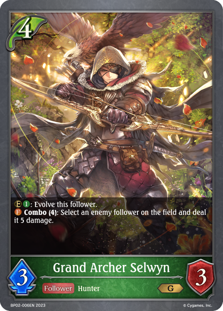 Reign of Bahamut BP02-006 Grand Archer Selwyn