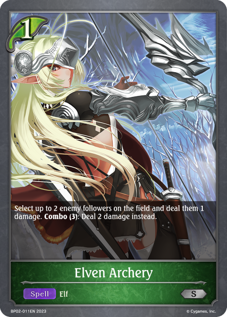 Reign of Bahamut BP02-011 Elven Archery