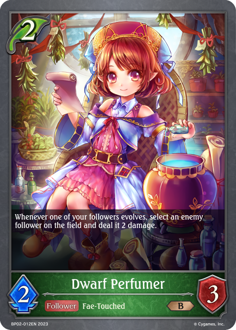 Reign of Bahamut BP02-012 Dwarf Perfumer