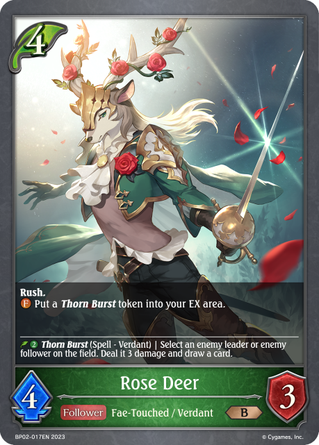 Reign of Bahamut BP02-017 Rose Deer