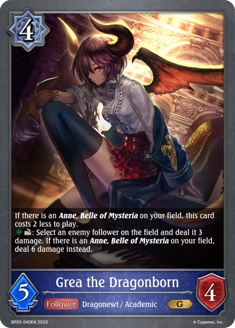 Reign of Bahamut BP02-040 Grea the Dragonborn