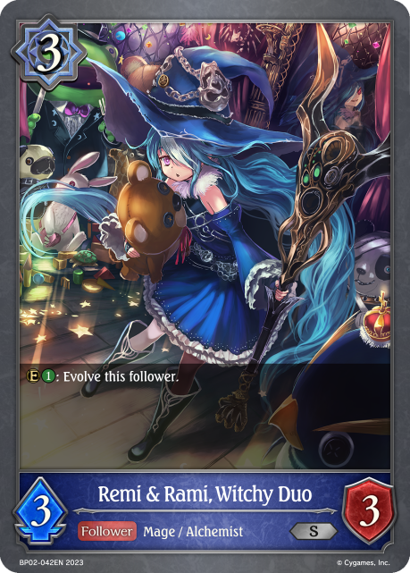 Reign of Bahamut BP02-042 Remi & Rami, Witchy Duo