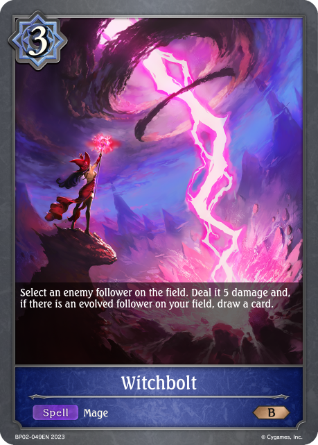 Reign of Bahamut BP02-049 Witchbolt