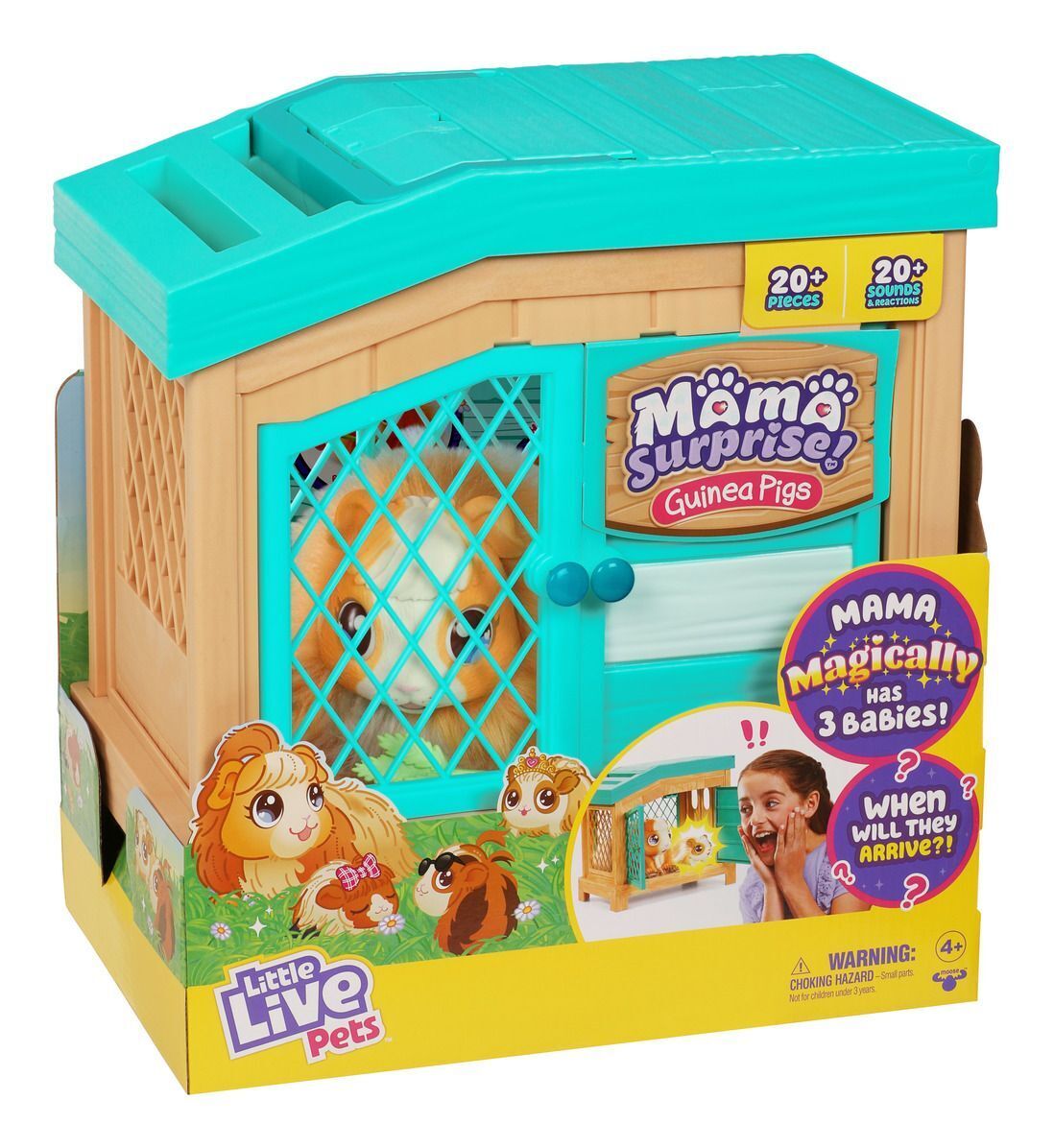Little Live Pets Mama Surprise Guinea Pigs Playset