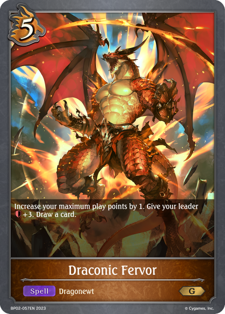 Reign of Bahamut BP02-057 Draconic Fervor