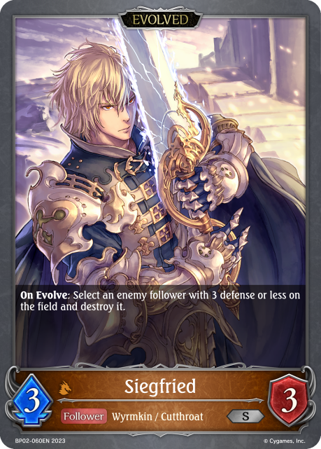 Reign of Bahamut BP02-060 Siegfried Evolved