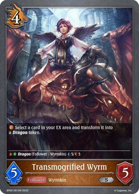 Reign of Bahamut BP02-061 Transmogrified Wyrm