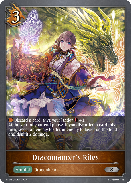 Reign of Bahamut BP02-062 Dracomancer’s Rites