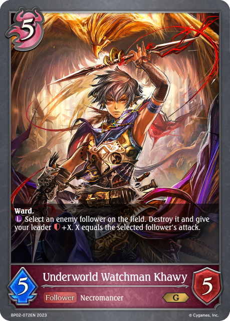 Reign of Bahamut BP02-072 Underworld Watchman Khawy