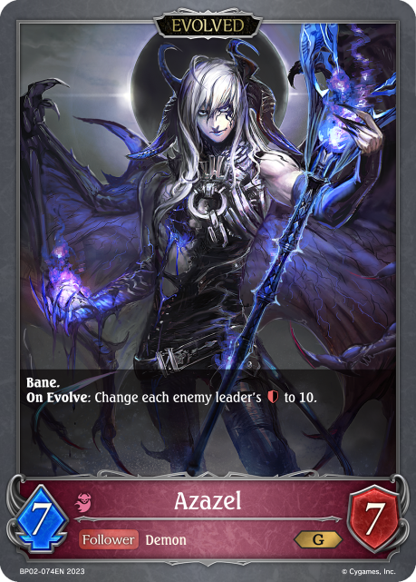 Reign of Bahamut BP02-074 Azazel Evolved
