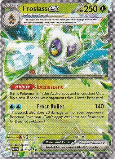 Scarlet & Violet Paradox Rift 003/182 Froslass ex