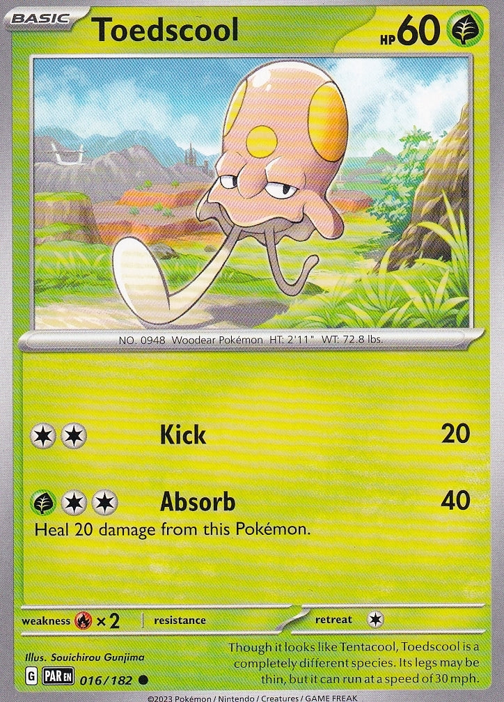 Scarlet & Violet Paradox Rift 016/182 Toedscool