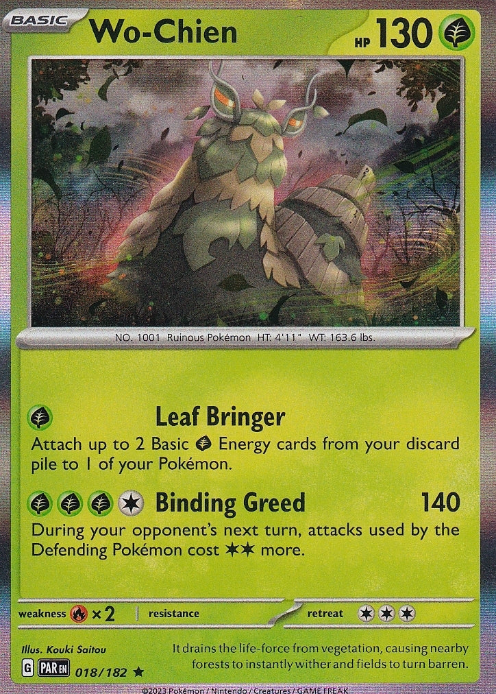 Scarlet & Violet Paradox Rift 018/182 Wo-Chien