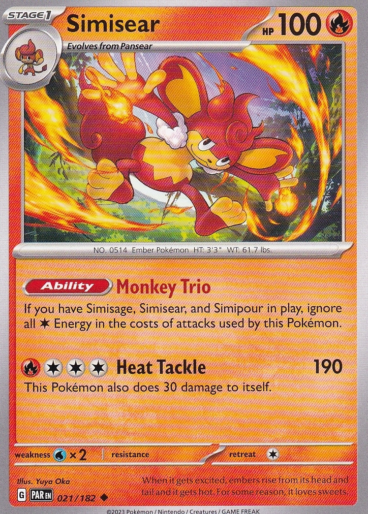 Scarlet & Violet Paradox Rift 021/182 Simisear