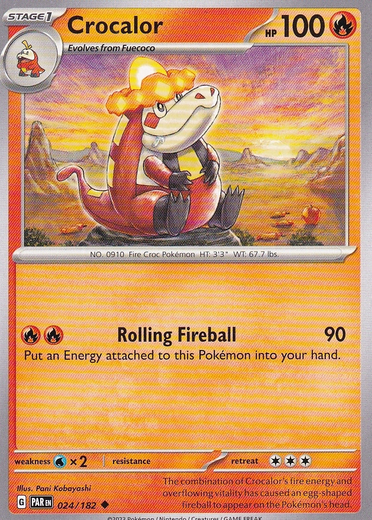 Scarlet & Violet Paradox Rift 024/182 Crocalor