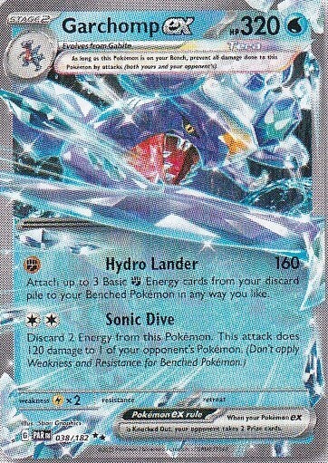 Scarlet & Violet Paradox Rift 038/182 Garchomp ex