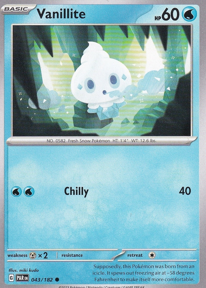 Scarlet & Violet Paradox Rift 043/182 Vanillite