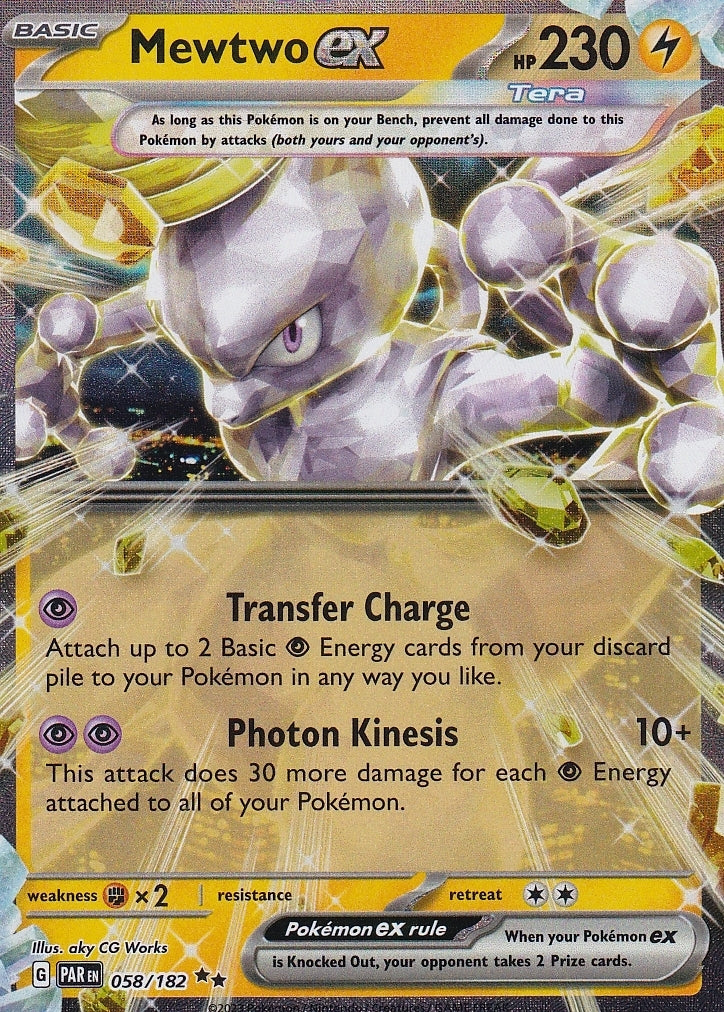 Scarlet & Violet Paradox Rift 058/182 Mewtwo ex