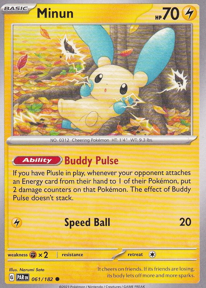 Scarlet & Violet Paradox Rift 061/182 Minun