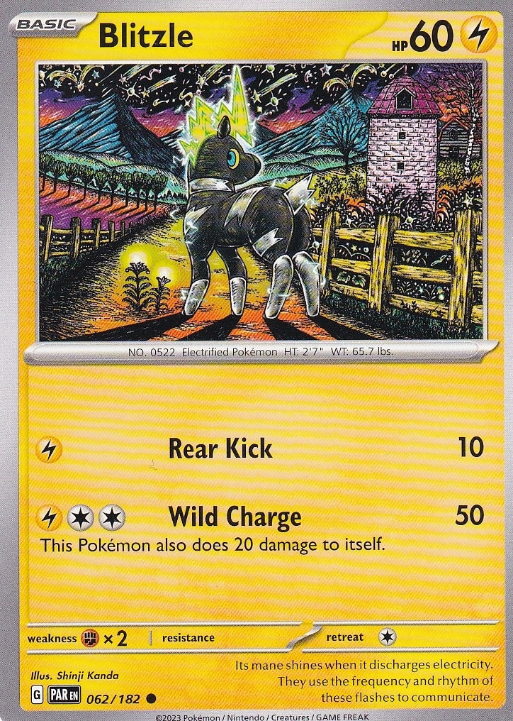 Scarlet & Violet Paradox Rift 062/182 Blitzle