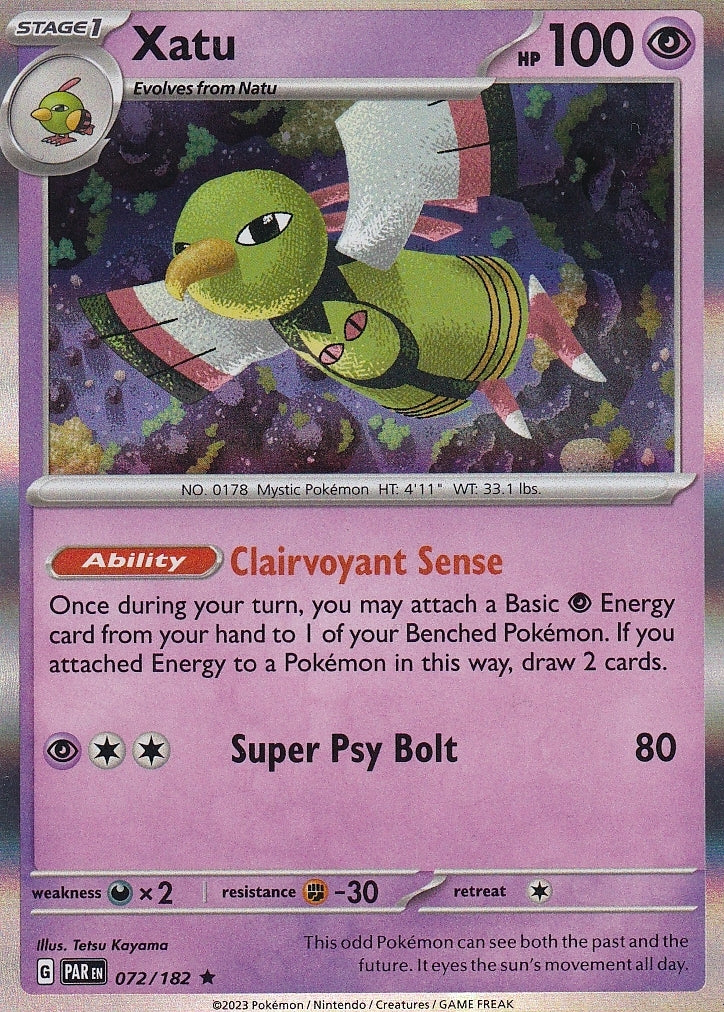 Scarlet & Violet Paradox Rift 072/182 Xatu