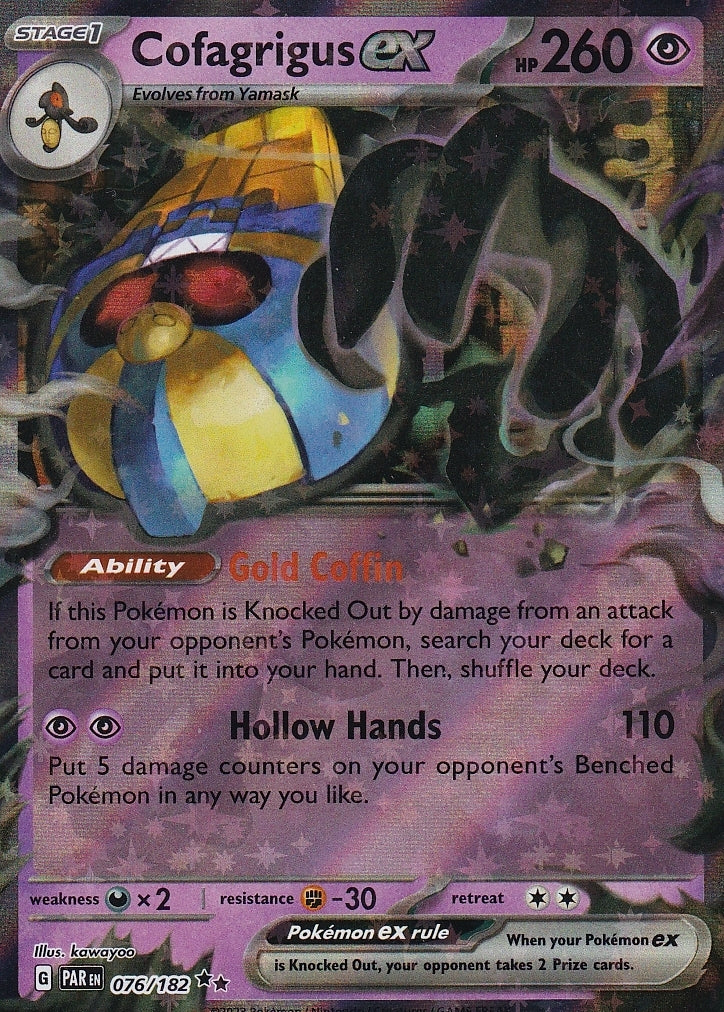Scarlet & Violet Paradox Rift 076/182 Cofagrigus ex