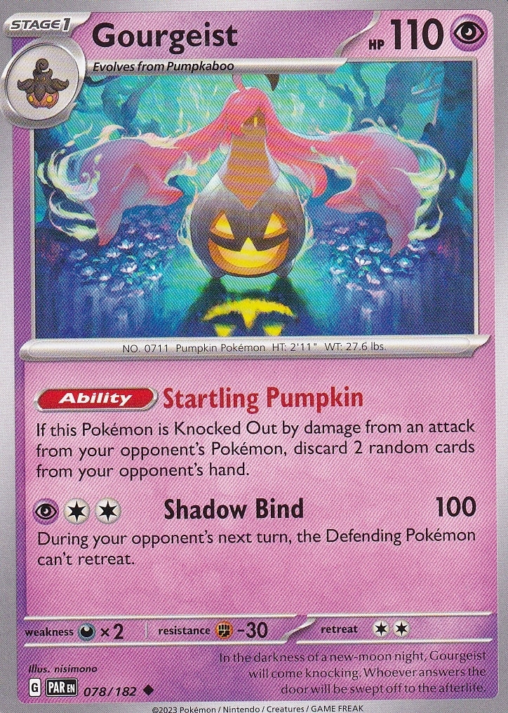 Scarlet & Violet Paradox Rift 078/182 Gourgeist