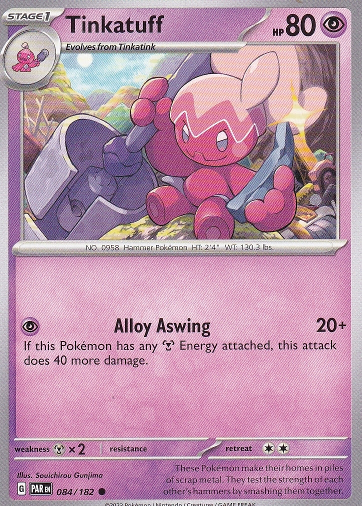 Scarlet & Violet Paradox Rift 084/182 Tinkatuff