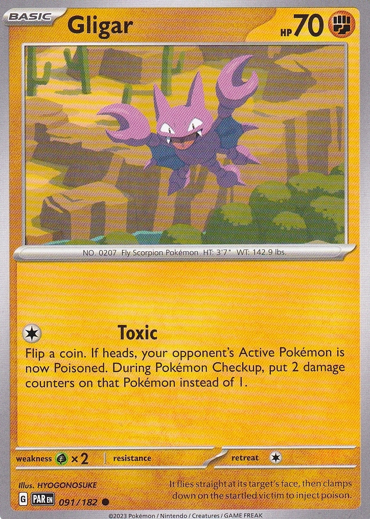 Scarlet & Violet Paradox Rift 091/182 Gligar