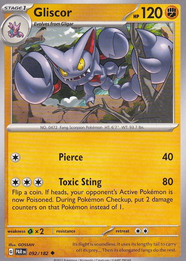 Scarlet & Violet Paradox Rift 092/182 Gliscor