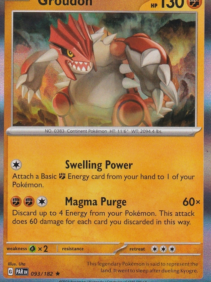 Scarlet & Violet Paradox Rift 093/182 Groudon