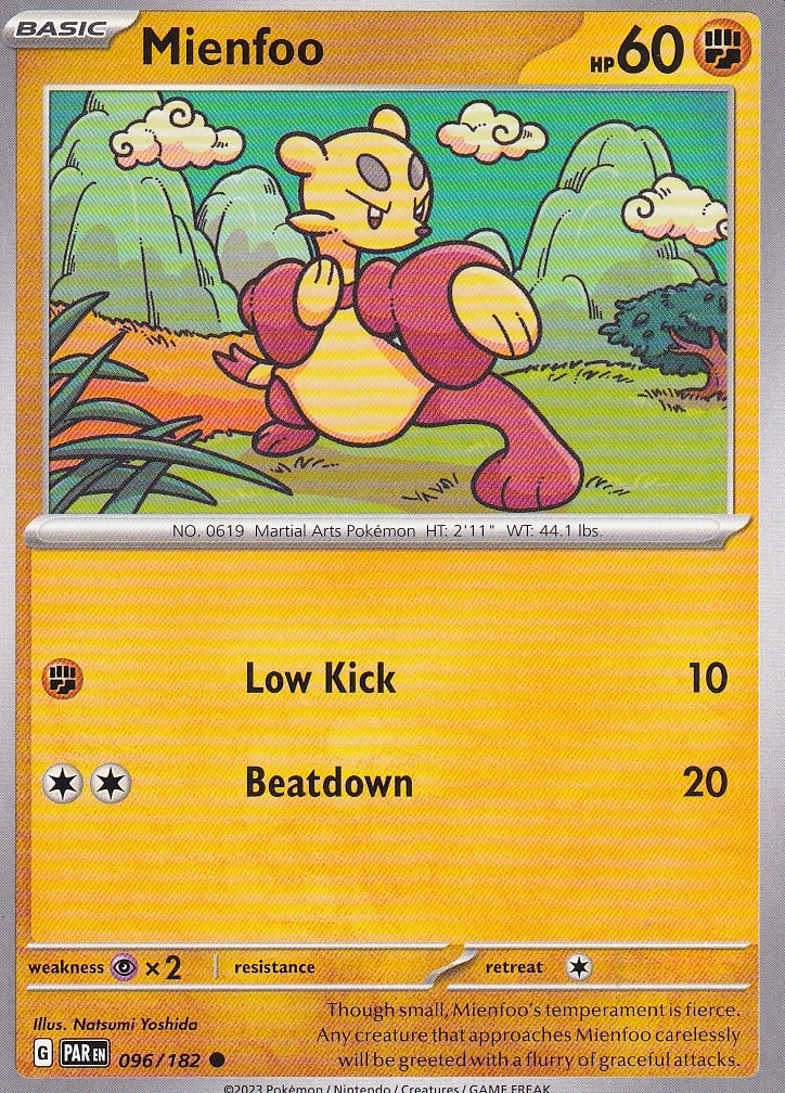 Scarlet & Violet Paradox Rift 096/182 Mienfoo