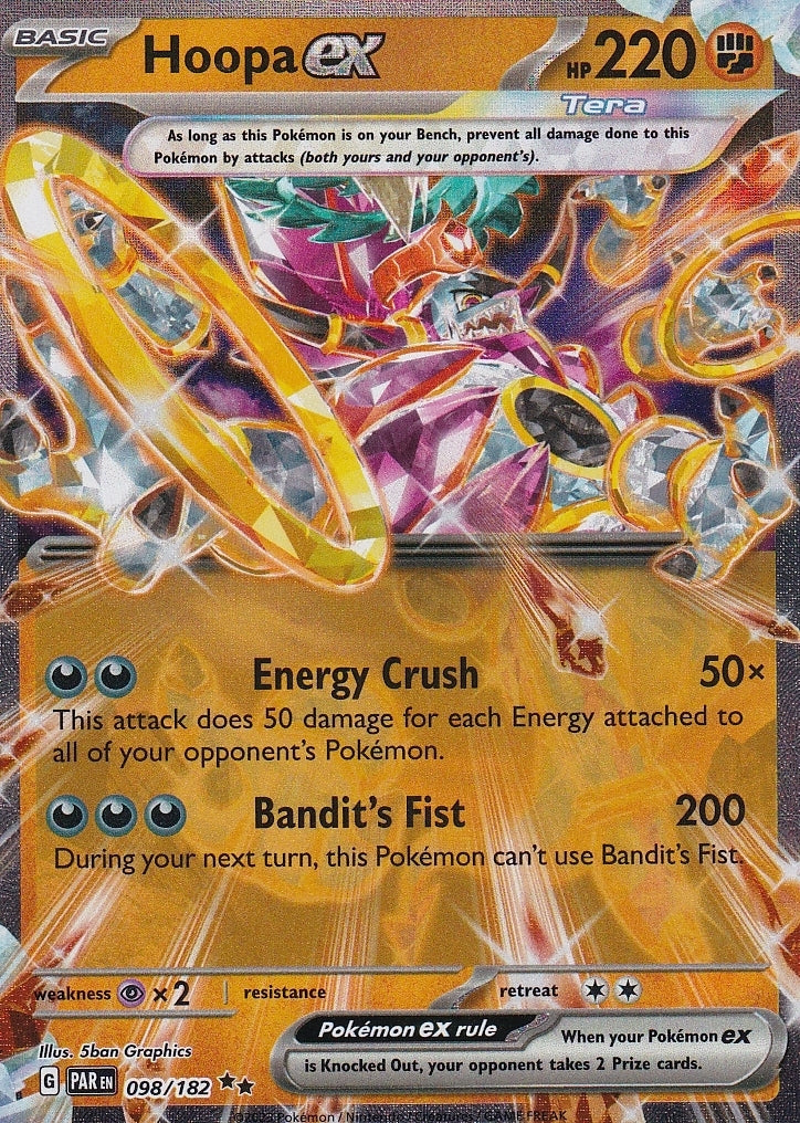 Scarlet & Violet Paradox Rift 098/182 Hoopa ex