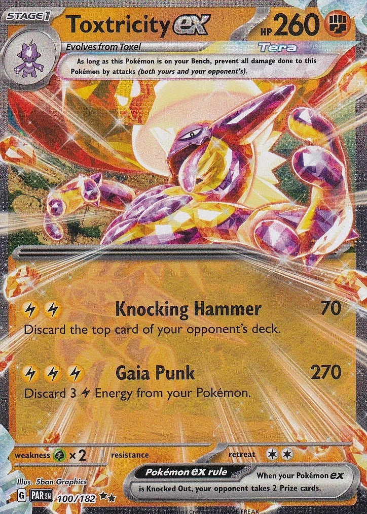 Scarlet & Violet Paradox Rift 100/182 Toxtricity ex