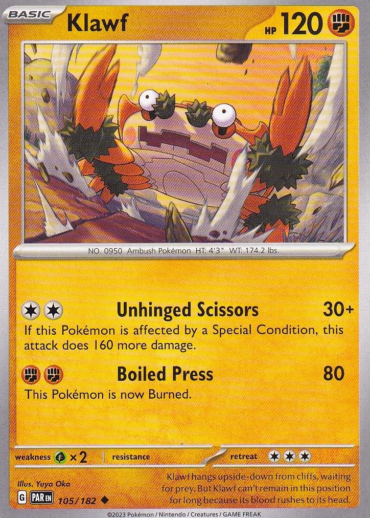 Scarlet & Violet Paradox Rift 105/182 Klawf