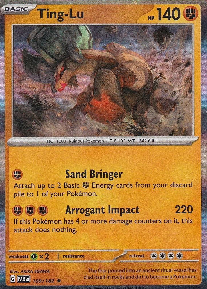 Scarlet & Violet Paradox Rift 109/182 Ting-Lu