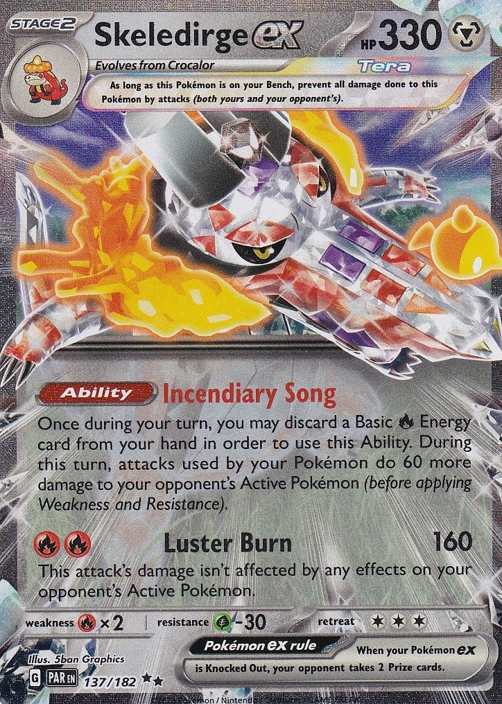 Scarlet & Violet Paradox Rift 137/182 Skeledirge ex