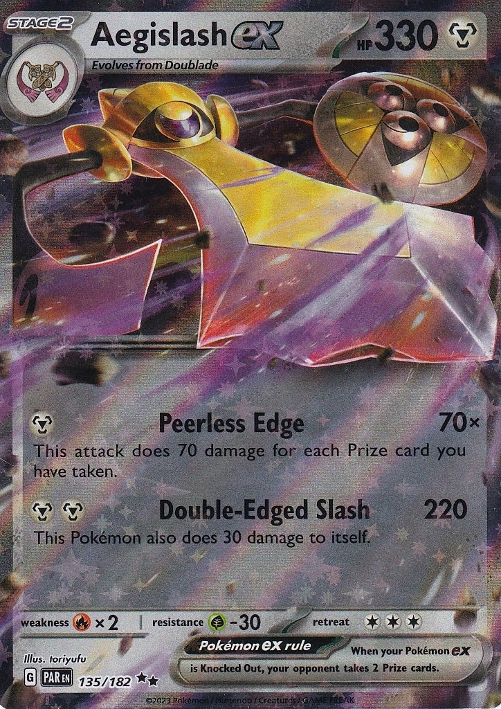 Scarlet & Violet Paradox Rift 135/182 Aegislash ex