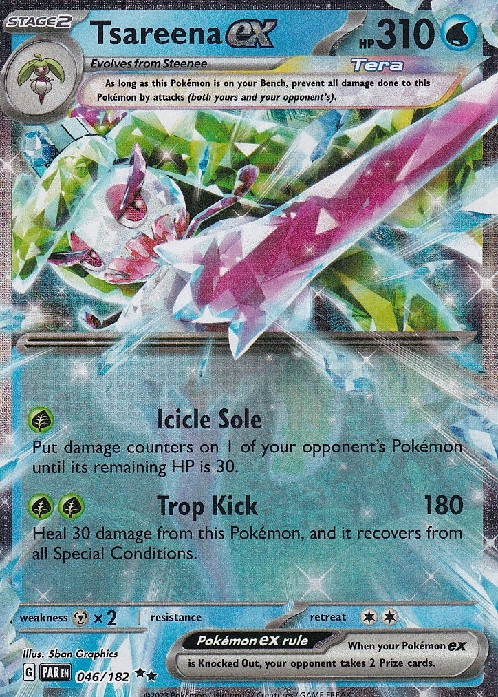 Scarlet & Violet Paradox Rift 046/182 Tsareena ex