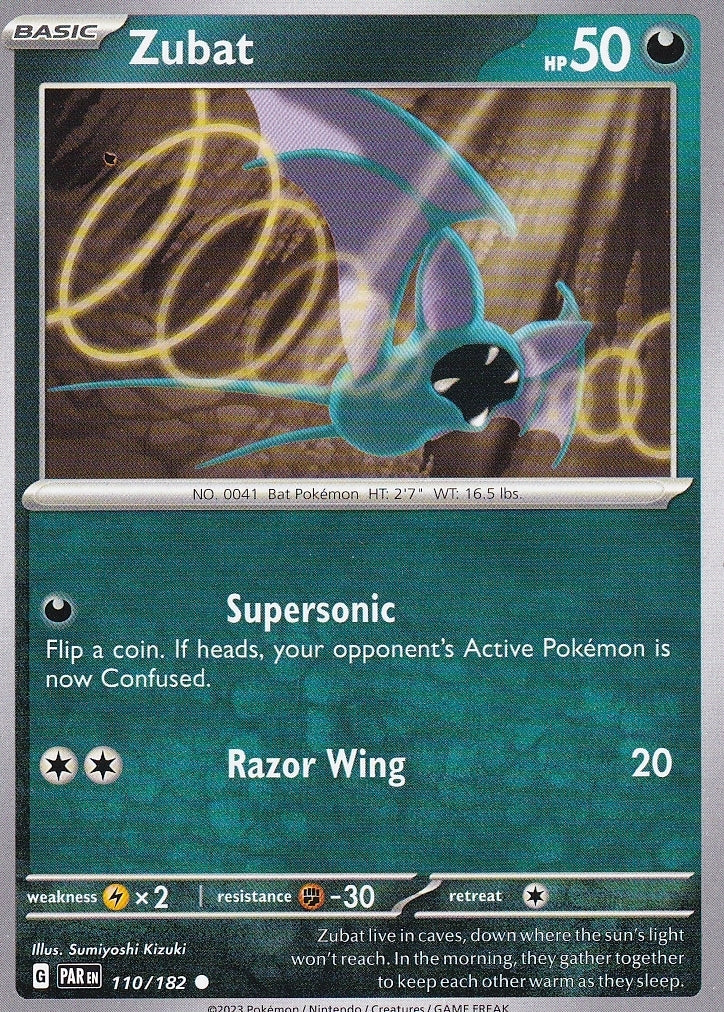 Scarlet & Violet Paradox Rift 110/182 Zubat