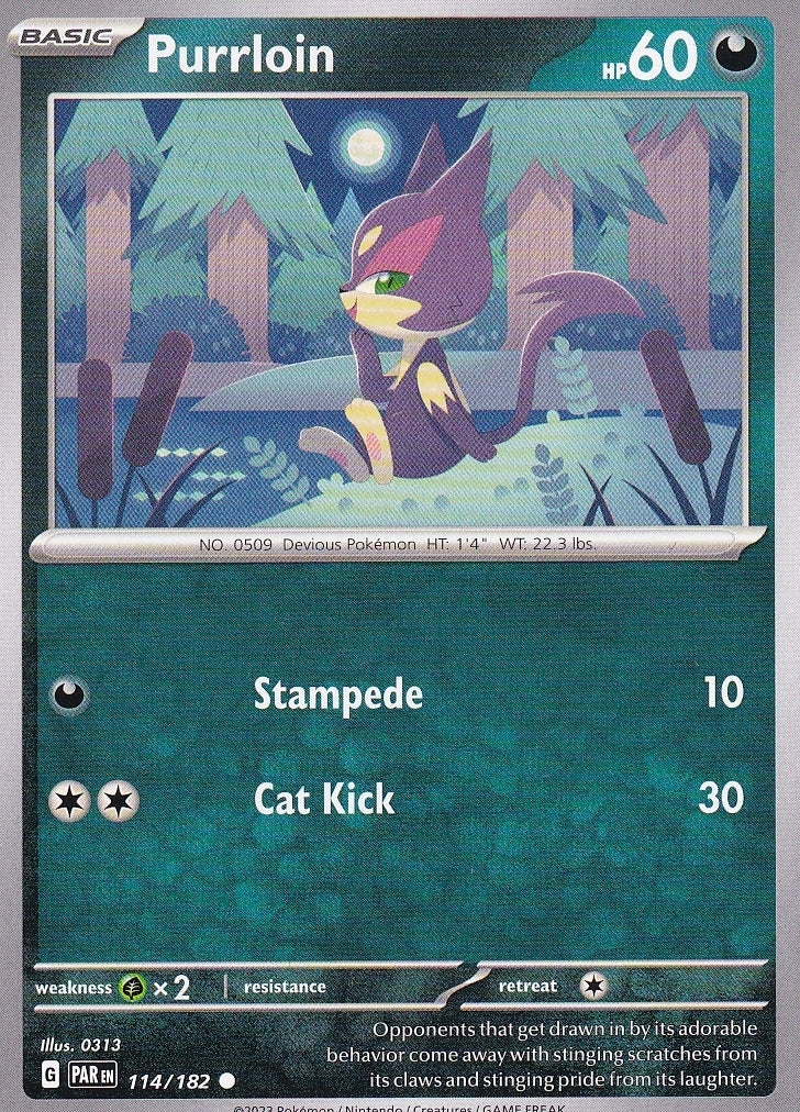 Scarlet & Violet Paradox Rift 114/182 Purrloin