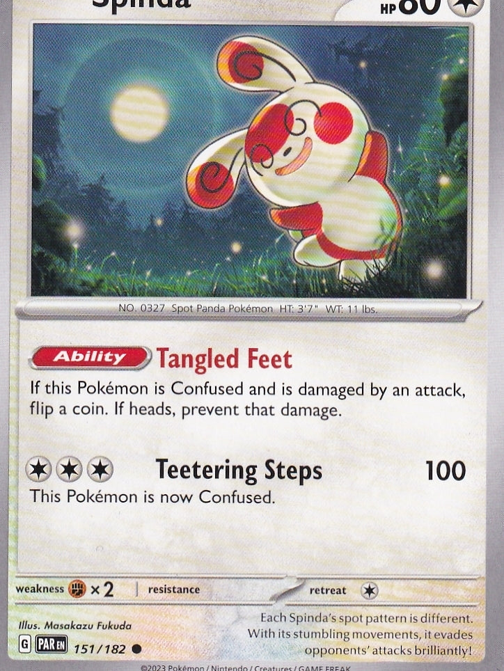 Scarlet & Violet Paradox Rift 151/182 Spinda