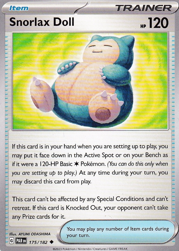 Scarlet & Violet Paradox Rift 175/182 Snorlax Doll
