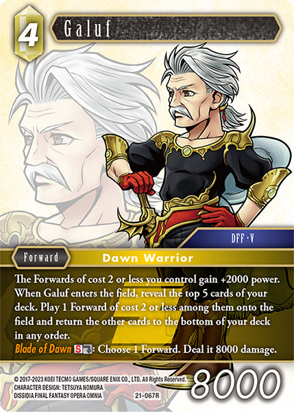 Final Fantasy Opus XXI - 21-067 Galuf